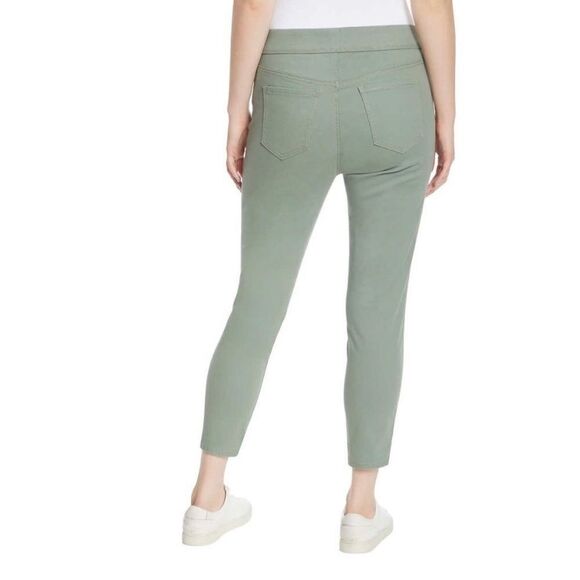 GLORIA VANDERBILT Slimming Effect Sz 12 Pull-On Crop Mid-Rise Pants Green NWT - Picture 2 of 10